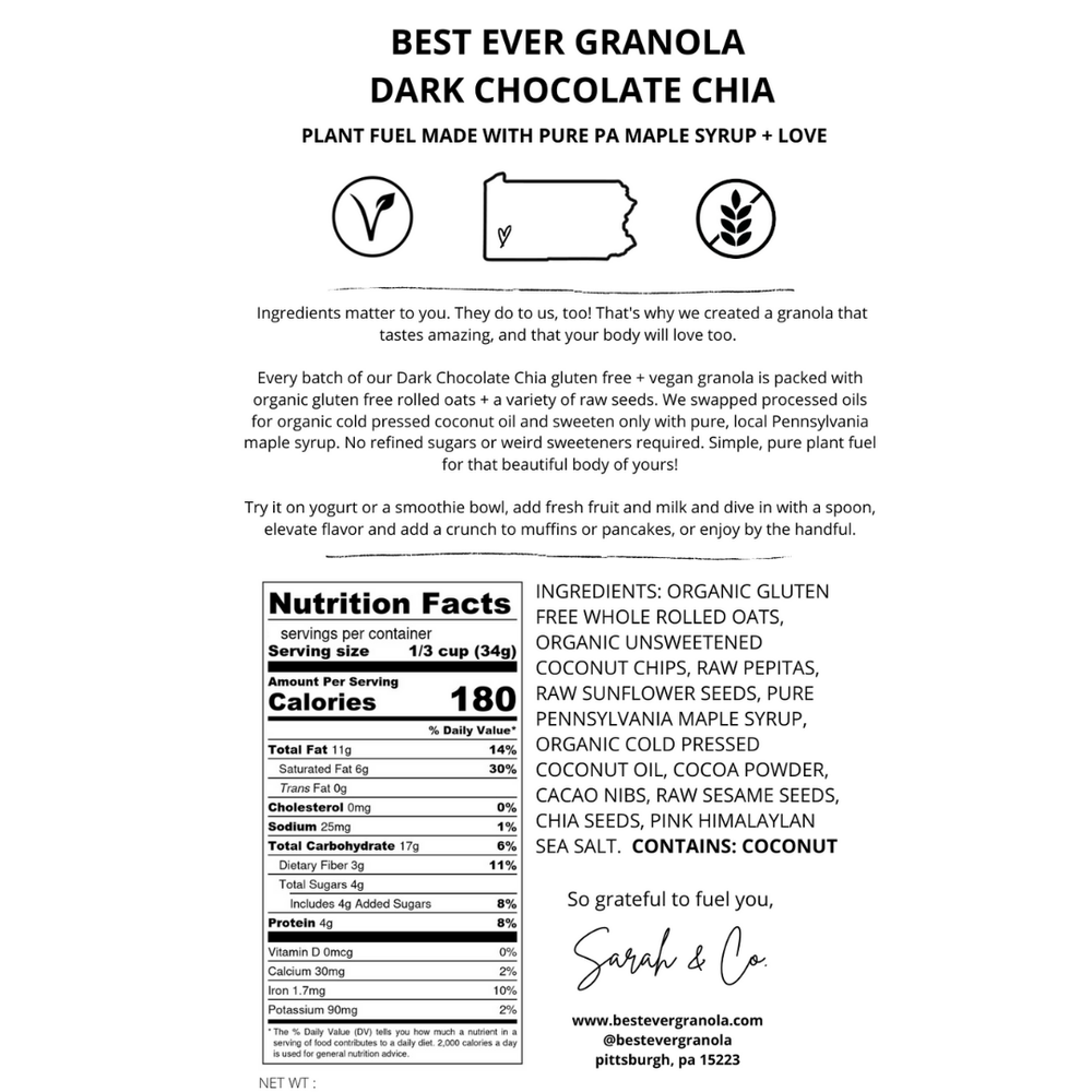 Pittsburgh Made Granola — Best Ever Granola